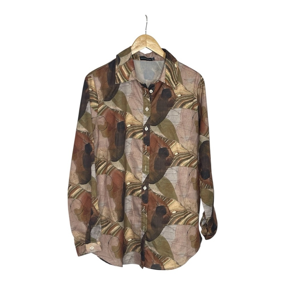 Pretty little Things Women's Camouflage Button-Up Shirt 10 - Picture 3 of 5